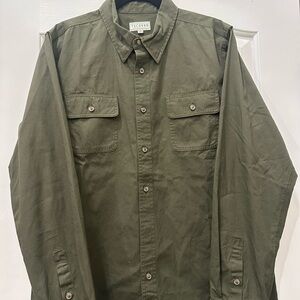 Tecovas Olive Green Casual Button-Down Shirt